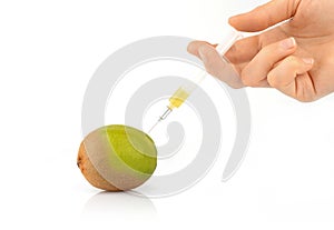 Genetic modification of a fruit