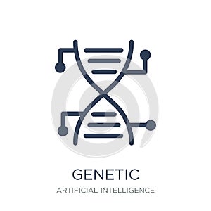 Genetic modification icon. Trendy flat vector Genetic modificati