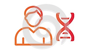 Genetic Profile and DNA User Data, vector design Generative AI