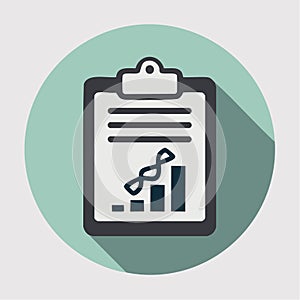 Genetic Research Data Analysis Flat Icon