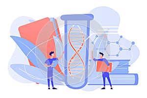 Genetic testing concept vector illustration.