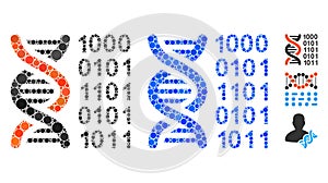 Genetical Code Composition Icon of Circles