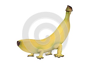 Genetically modified banana with legs