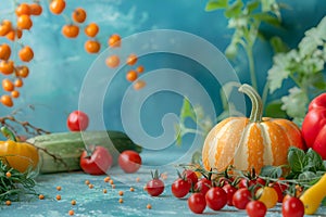 Genetically modified crops and engineered agriculture concepts for fruits and vegetables. Concept photo