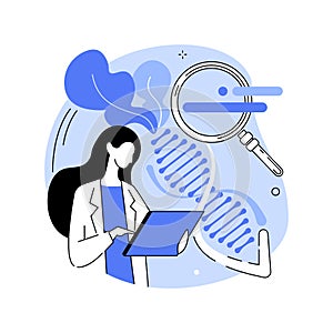 Genetically modified organism abstract concept vector illustration.