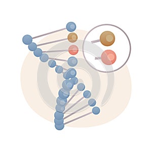 Genetically modified organism abstract concept vector illustration.