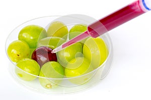 Genetically modifing grapes