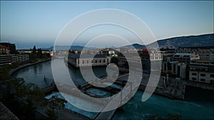 Geneva panorama timelapse