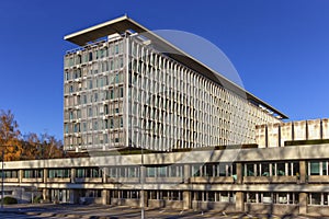 Geneva, Switzerland - December 07, 2020: World Health Organization, WHO - OMS, Headquarters