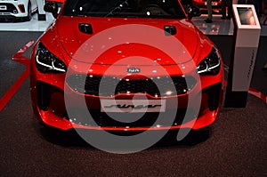 Geneva, Switzerland, March 07-2018: Kia Stinger GT at GIMS