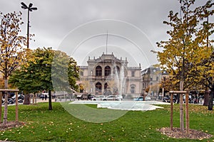 GENEVA, SWITZERLAND - OCTOBER 30, 2015: Street in Old town of city of Geneva