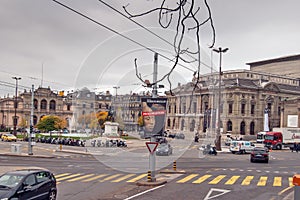 GENEVA, SWITZERLAND - OCTOBER 30, 2015: Street in Old town of city of Geneva