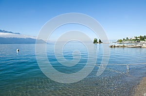 Geneve lake in Montreux