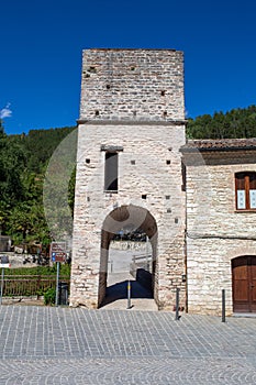 San Vittore alle Chiuse town with hermitages and caves of frasassi photo