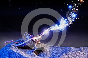 Genie magical lamp