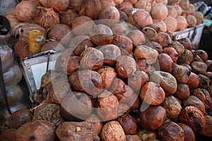 Genipapo fruit for sale at fair