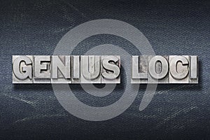 genius loci Latin den