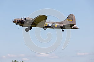 B-17 Flying Fortress taking off
