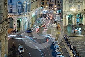 GENOA, ITALY - DECEMBER, 19 2015 - Happy new year and merry xmas fireworks