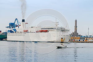 Genoa. Sea port.