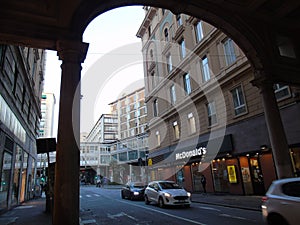 Genoa in winter days with blue sky