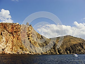 Genoese fortress Cembalo, Balaklava, Crimea photo