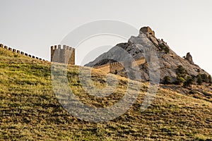 Genoese fortress in the city of Sudak