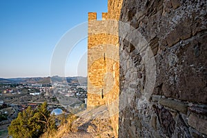 Genoese fortress in the city of Sudak