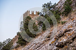 Genoese fortress in the city of Sudak