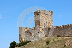 Genoese fortress, the Consular castle in Sudak in the Crimea.