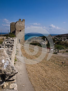 Genoese fortress in Feodosiya.