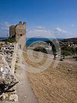 Genoese fortress in Feodosiya.