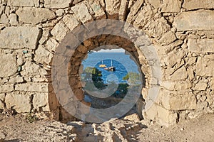 Genoese fortress - medieval fortifications in the city of Feodosia