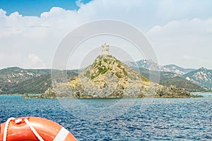 Genoese tower on Sanguinaires peninsula near Ajaccio, Corsica