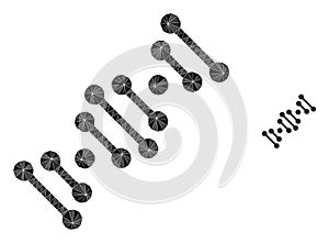 Genome Code Polygonal Lowpoly Flat Icon