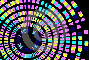 Genome sequencing map, infographic or DNA molecular test. Genetic sequencing technology concept
