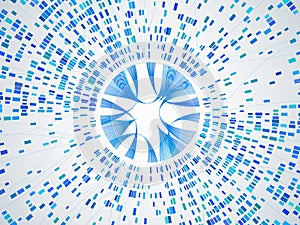 Genomic data. Dna test infographic, molecule structure genetic sequencing chart and chromosome architecture genealogy