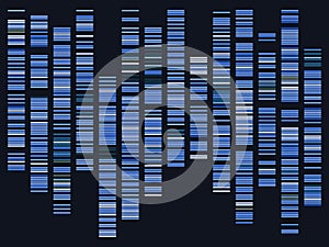 Genomic data visualization photo