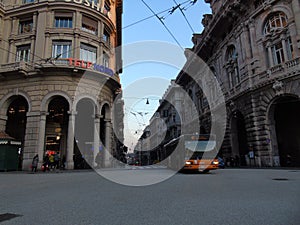 Genoa in winter days with blue sky