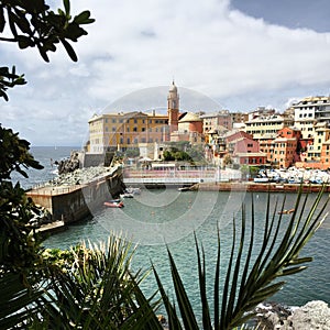 Genova Nervi-seaside resort in Liguria. Italy.
