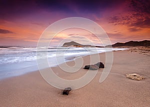 Genoveses beach and sea photo