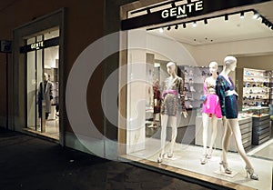 Gente Burberry Women fashion store in Rome, Italy