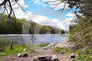 Gentilly river regional park in Quebec