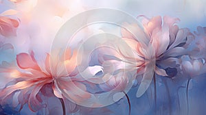 Gentle Abstract Floral Background, abstract illustration