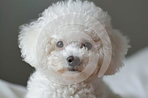 Gentle Adorable bichon dog. Generate Ai