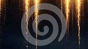 A gentle, cascading waterfall of soft, glowing light particles