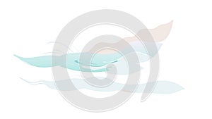 Gentle Cloud Formation, Abstract Sky Element Vector Graphic, vector design Generative AI