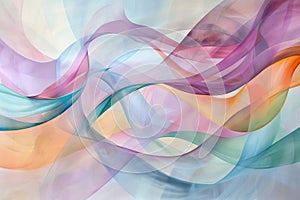Gentle curves in light hues, creating a calming and abstract representation of health photo