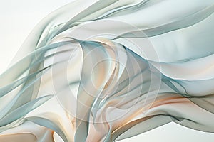 Gentle curves in light hues, creating a calming and abstract representation of health photo
