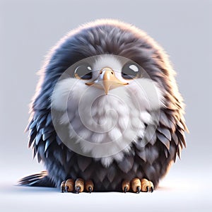 Gentle Majesty: An Adorable Eagle